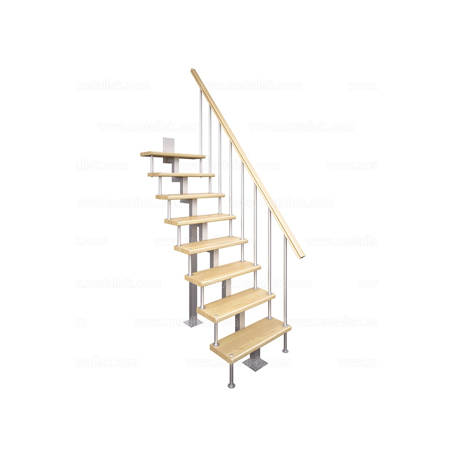 Металлическая лестница на второй этаж